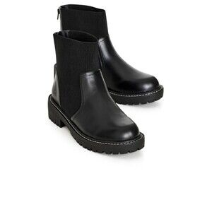 EVANS WIDE FIT Tammy Ankle Boot - black, NEW! Women's Size 9.5 Wide